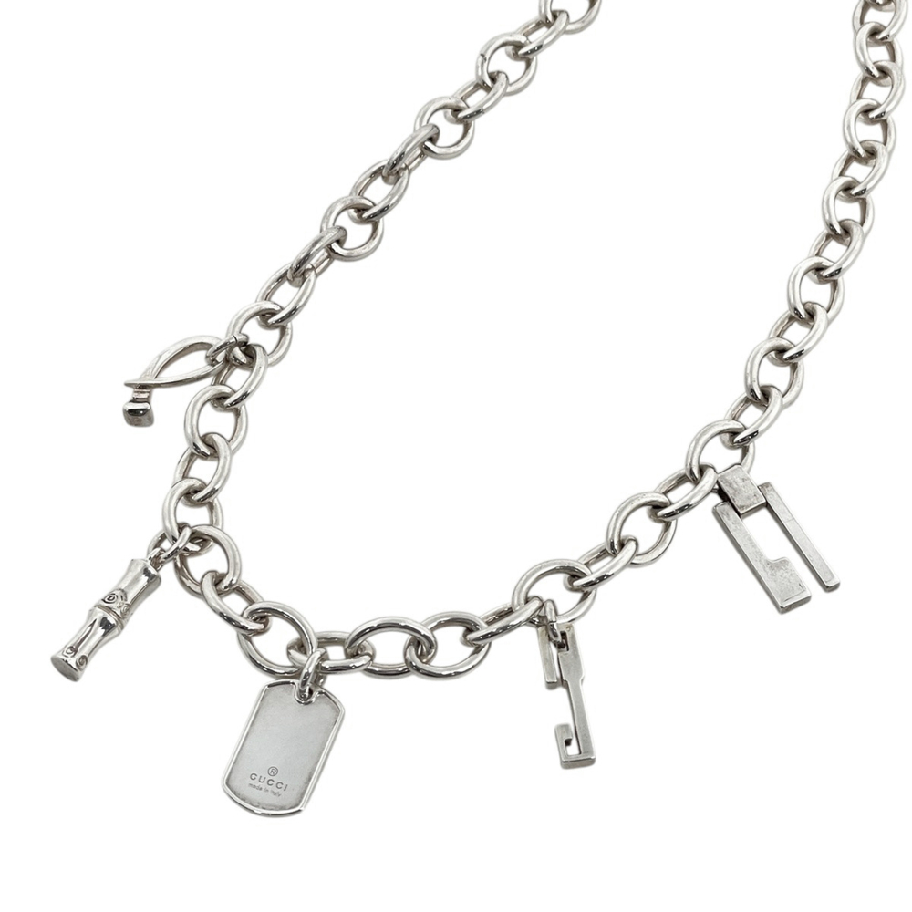 GUCCI Silver Bamboo Necklace